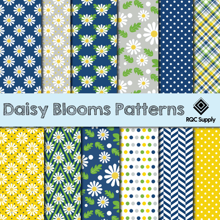 12" Daisy Blooms Pattern Vinyl