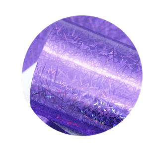 Dark Purple Holographic Sparkle Printed Faux Leather Sheets sold by RQC Supply Canada