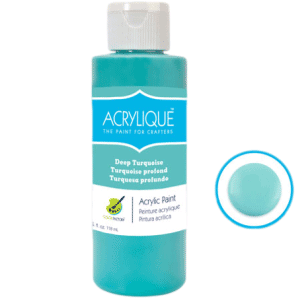 Deep Turquoise Acrylic Paint 4oz sold by RQC Supply Canada