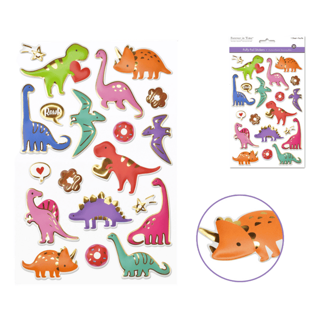 Dinosaur  Scrapbooking Stickers sold by RQC Supply Canada located in Woodstock, Ontario