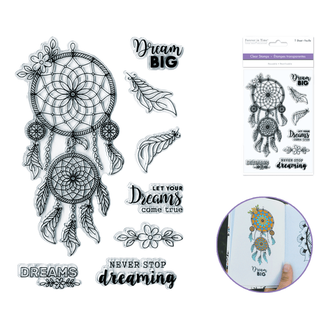 Forever in Time: Dream Big Clear Stamps sold by RQC Supply Canada