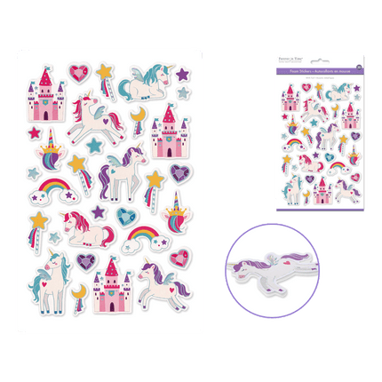 Paper Craft Sticker: 5.7"x9.8" 3D EVA with Foil -  Forever in Time