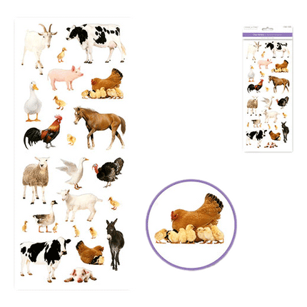 Farm Animal Scrapbooking Stickers sold by RQC Supply Canada located in Woodstock, Ontario