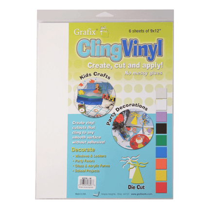 Cling Vinyl made by Grafix sold by RQC Supply Canada located in Woodstock, Ontario