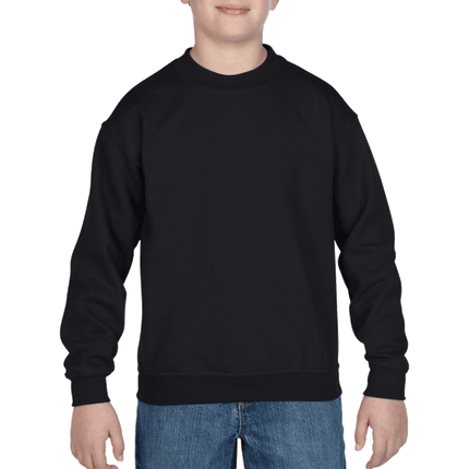 180B Youth Crew Neck Sweatshirt by Gildan. Shown in Black, sold by RQC Supply Canada.
