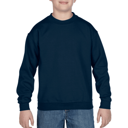 180B Youth Crew Neck Sweatshirt by Gildan. Shown in Navy, sold by RQC Supply Canada.