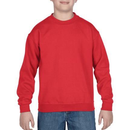 180B Youth Crew Neck Sweatshirt by Gildan. Shown in Red, sold by RQC Supply Canada.