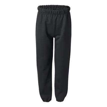 18200B Heavy Blend Youth Sweatpants by Gildan. Shown in Black, sold by RQC Supply Canada.