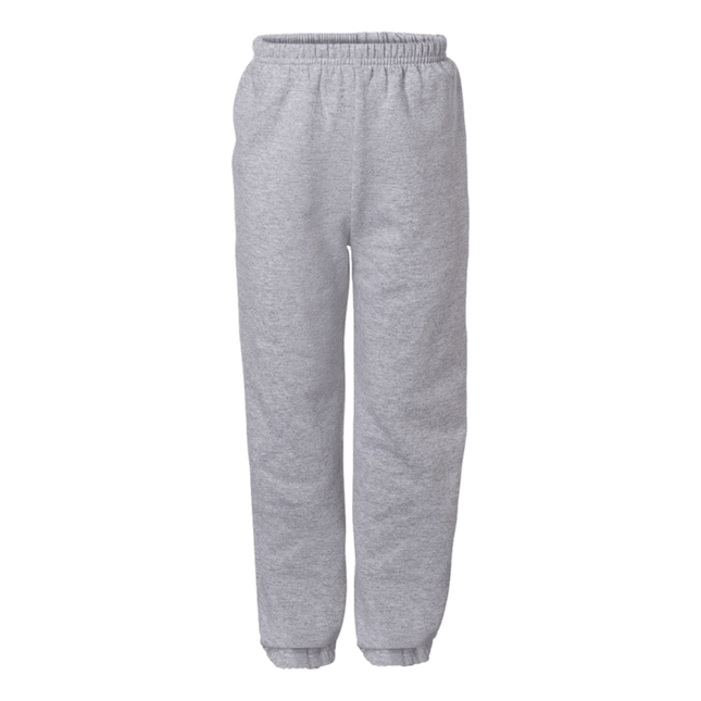 18200B Heavy Blend Youth Sweatpants by Gildan. Shown in Sport Grey, sold by RQC Supply Canada.