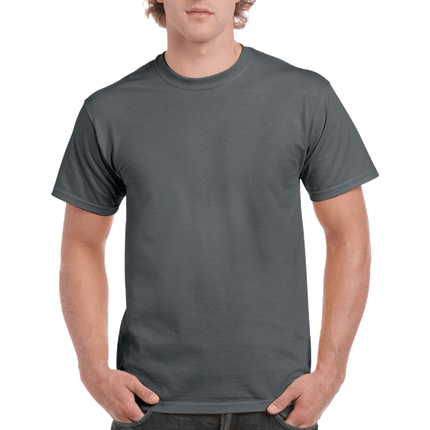 2000 Men's Adult Ultra Cotton Short Sleeve T-Shirt by Gildan. Shown in Charcoal, sold by RQC Supply Canada.