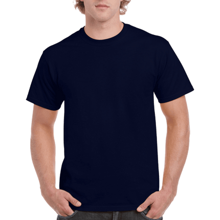 2000 Men's Adult Ultra Cotton Short Sleeve T-Shirt by Gildan. Shown in Navy Blue, sold by RQC Supply Canada.