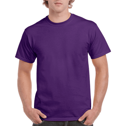 2000 Men's Adult Ultra Cotton Short Sleeve T-Shirt by Gildan. Shown in Purple, sold by RQC Supply Canada.
