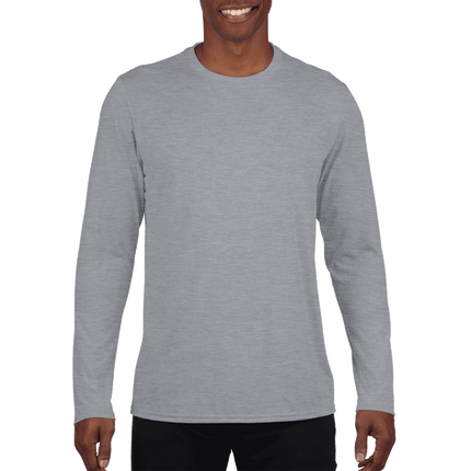 42400 Long Sleeved Mens Performance Polyester T-shirt by Gildan.  Shown in Sport Grey, sold by RQC Supply Canada.
