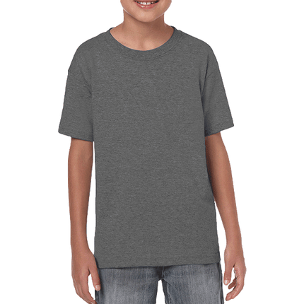 64500B Youth Softstyle Kids Short Sleeve T-Shirt by Gildan. Shown in Charcaol, sold by RQC Supply Canada.