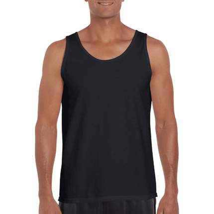 G220 Mens Ultra Cotton Tank Top / Undershirt by Gildan. Shown in Black, sold by RQC Supply Canada.