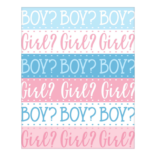Gender Reveal Baby Shower Invites sold by RQC Supply Canada