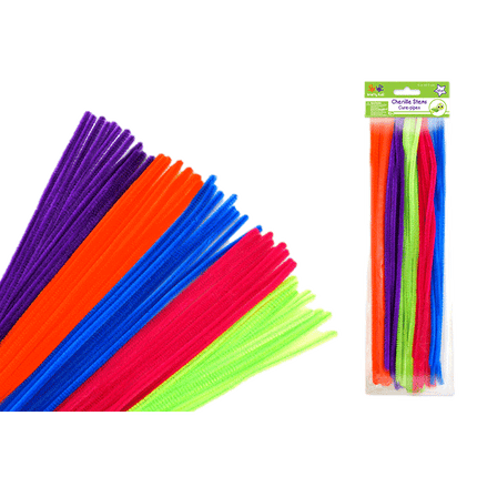 Chenille Stems aka Pipe Cleaners sold by RQC Supply Canada located in Woodstock, Ontario shown in Glamour Mix
