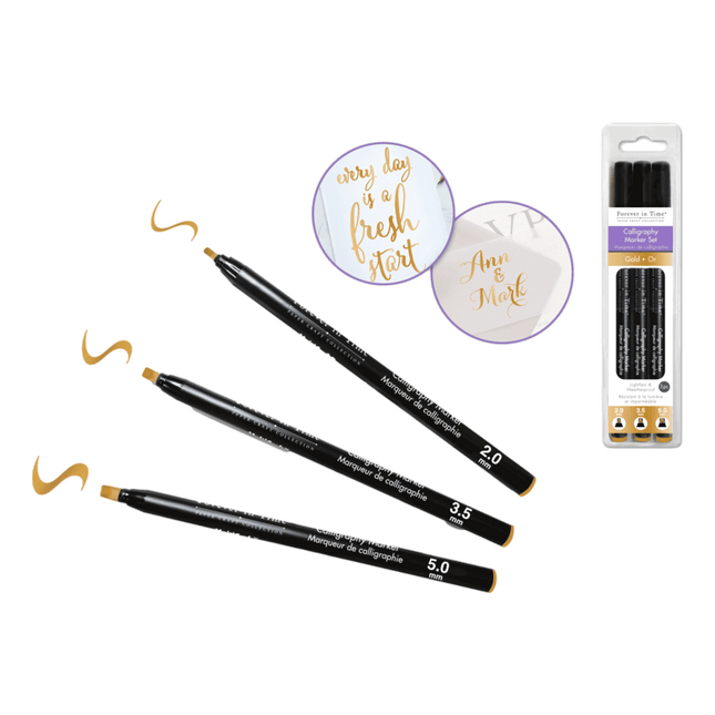 Gold Calligraphy Markers sold by Rqc Supply Canada