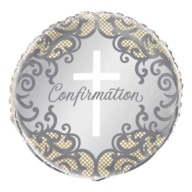 18" Fancy Cross Confirmation Foil Balloon