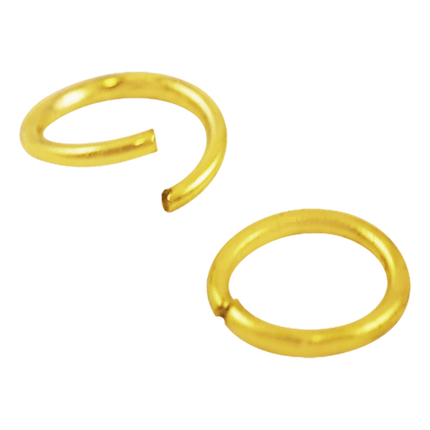 Gold Jump Rings 6mm sold by RQC Supply located in Woodstock, Ontario Canada