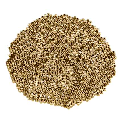 Metal Effect Beads: 4mm Luster Electroplated Round 30g - Craft Medley