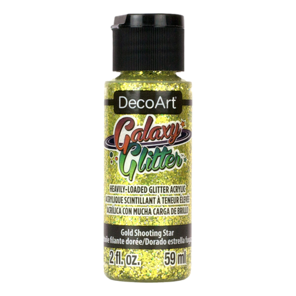 Gold Shooting Star  Galaxy Glitter Paint made by DecoArt sold by RQC Supply Canada