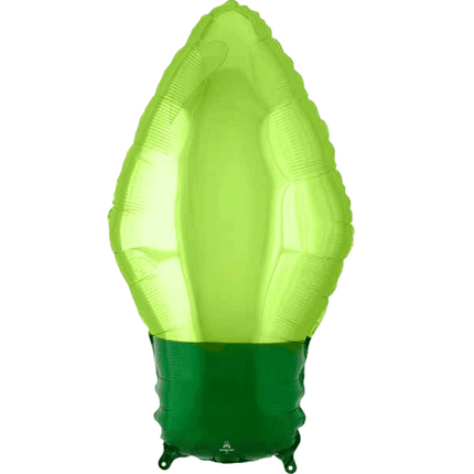 Christmas Lights Mylar Foil Balloons sold by RQC Supply Canada located in Woodstock, Ontario shown in Green colour