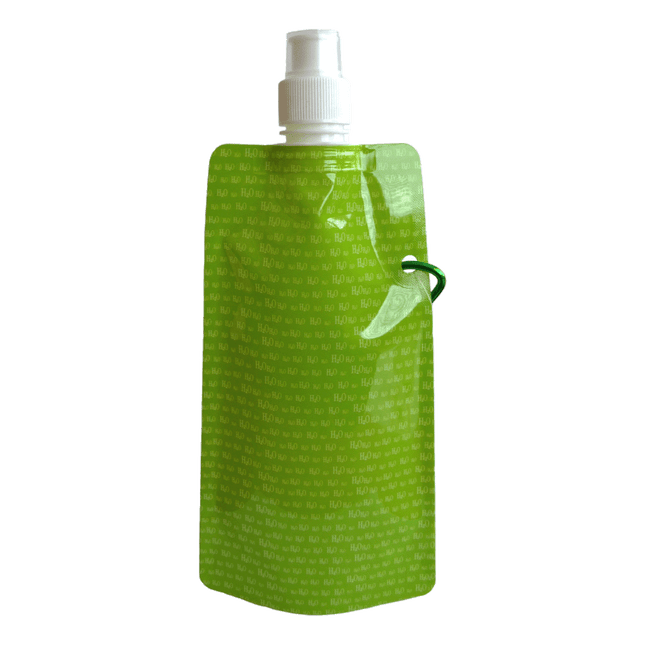 H20 Portable Water Bottles with hook to attach to your bag sold by RQC Supply Canada located in Woodstock, Ontario shown in Green