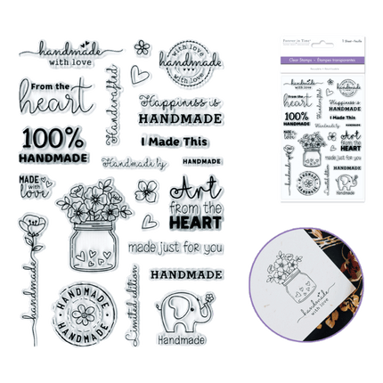 Forever in Time: Handmade with love Clear Stamps sold by RQC Supply Canada