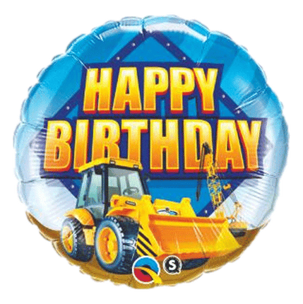 Happy Birthday Construction Balloons sold by RQC Supply Canada located in Woodstock, Ontario 