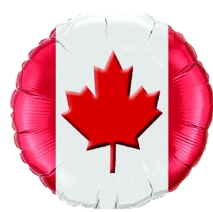 Happy Canada Day Maple Leaf Balloons sold by RQC Supply Canada located in Woodstock, Ontario
