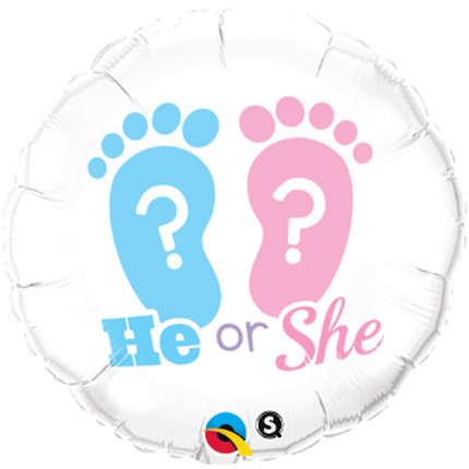 He or She Baby Shower Balloons sold by RQC supply Canada located in Woodstock, Ontario