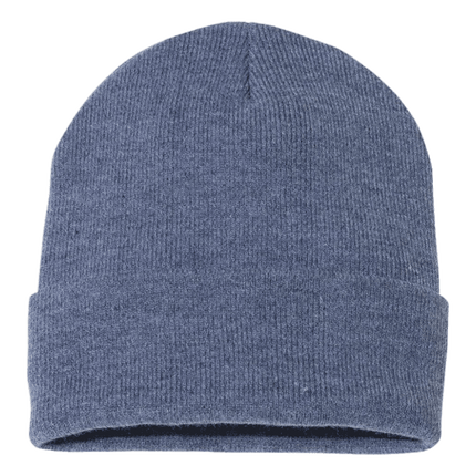 Heather Navy Beanies sold by RQC Supply Canada.