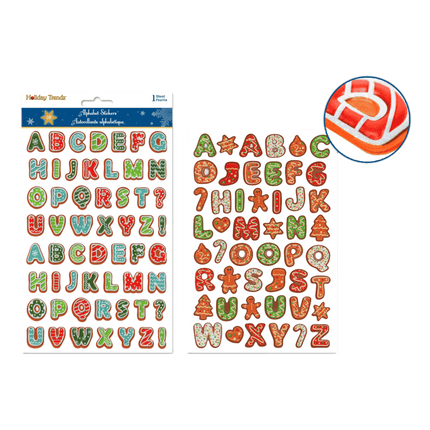 Holiday Alphabet Letters sold by RQC Supply Canada an arts and craft store located in Woodstock, Ontario