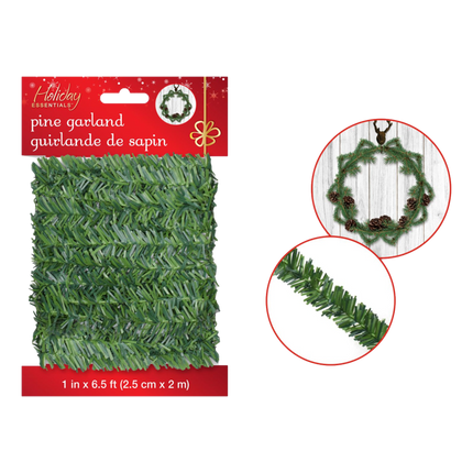 Pine Garldand 2.5cm x 2 m Holiday Essentials sold by RQC Supply Canada