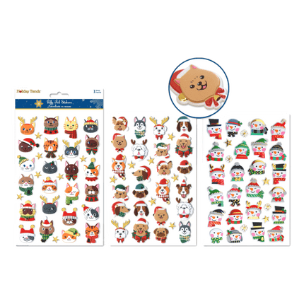 Holiday Pals Christmas Stickers sold by RQC Supply Canada located in Woodstock, Ontario