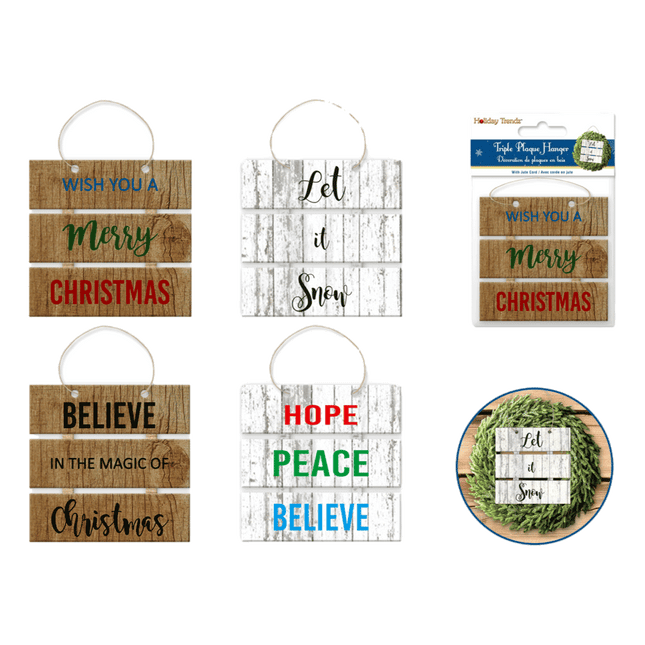 Holiday Signs Embelishments sold by RQC Supply Canada located in Woodstock, Ontario