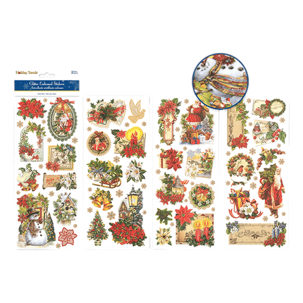 Holiday Traditions Christmas Stickers sold by RQC Supply Canada located in Woodstock, Ontario