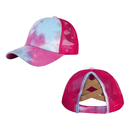 Hot Pink Tie Dye Hats sold by RQC Supply Canada located in Woodstock, Ontario
