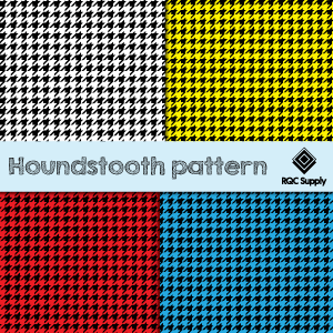 12"  Houndstooth Pattern Vinyl