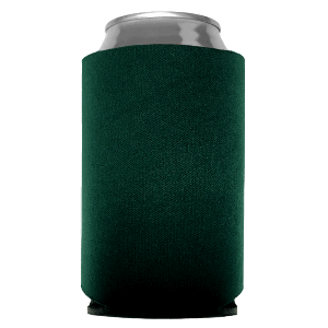 Hunter Green Foam Can Coolers, beer can holders sold by RQC Supply Canada