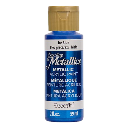 Ice Blue Dazzling Metallics DecoArt Acrylic Paint sold by RQC Supply Canada