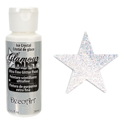 Ice Crystal Glamour Dust Ultra Fine Glitter Paint made by DecoArt sold by RQC Supply Canada