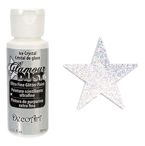 Ice Crystal Glamour Dust Ultra Fine Glitter Paint made by DecoArt sold by RQC Supply Canada