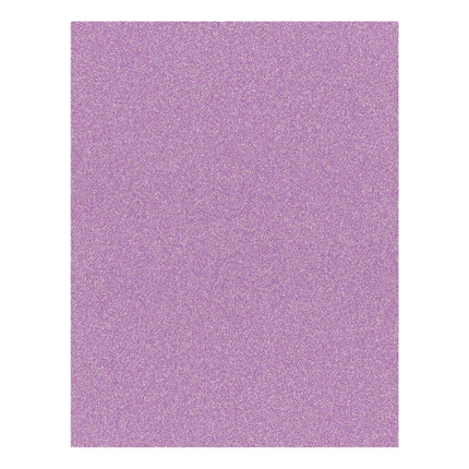 Get your Glitter Cardstock in 8.5" x 11" width now sold at RQC Supply Canada located in Woodstock, Ontario, showing iridescent purple glitter scrapbooking paper