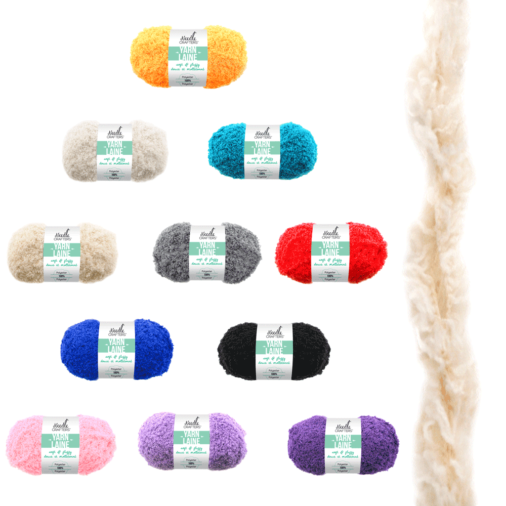 Super fluffy yarn for crochet knitting or arts and craft, Hobbies & Toys,  Stationery & Craft, Craft Supplies & Tools on Carousell