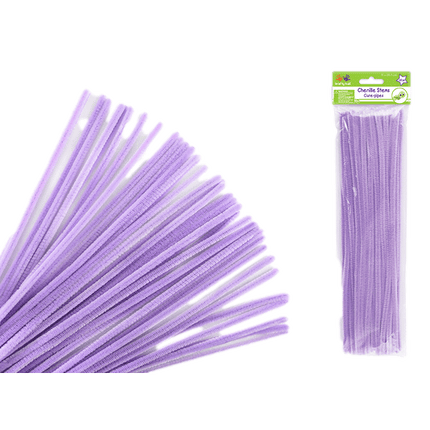 Chenille Stems aka Pipe Cleaners sold by RQC Supply Canada located in Woodstock, Ontario shown in Lilac Colour