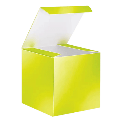 Lime Green 4" x 4" or 5" x 5" Mug Box sold by RQC Supply Canada