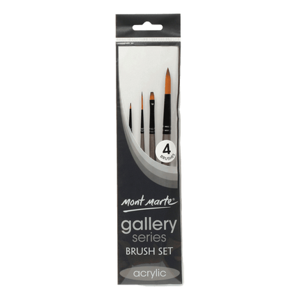 MONT MARTE Gallery Series Brush Set Acrylic - 4pcs