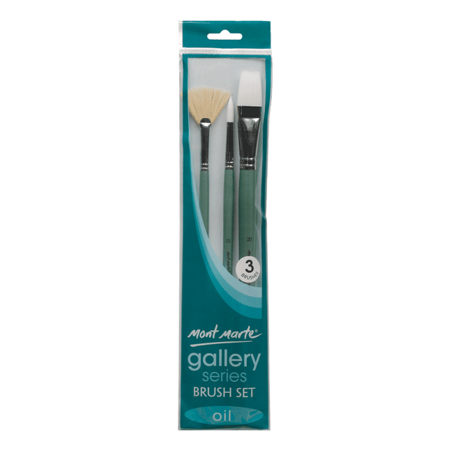 Mont Marte Gallery Series brush set for oil sold by RQC Supply Canada located in Woodstock, Ontario